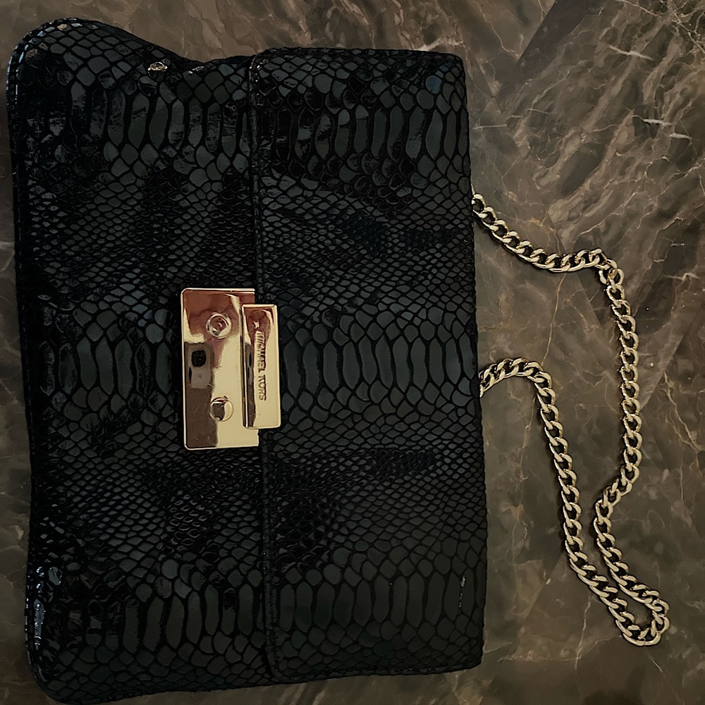 Michael kors snake skin glossy bag